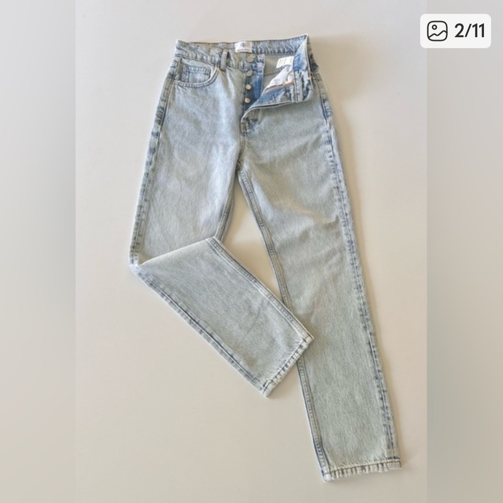 Fits Small! Anine Bing Light Blue High Rise Rory Women's Jeans. - Picture 3 of 3